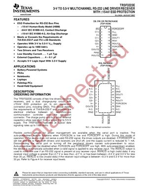 TRSF3223ECDB datasheet  